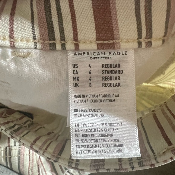 American Eagle Next Level Stretch Striped Jegging Womens size 4 - Picture 7 of 9